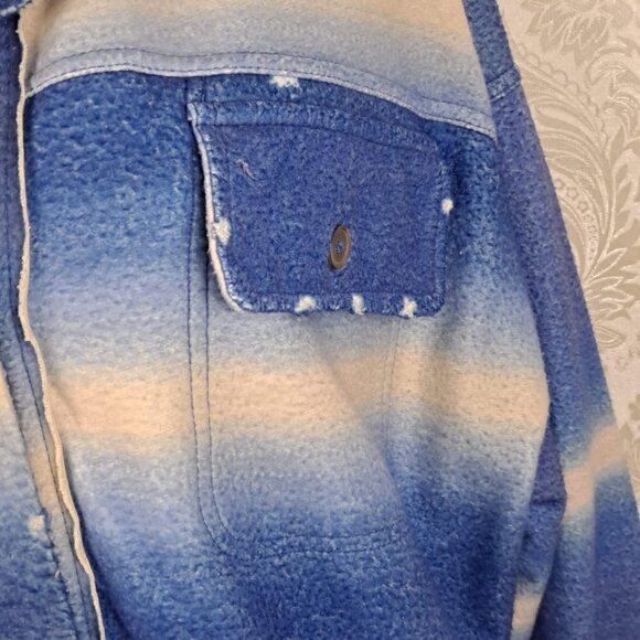 Free People Printed Ruby Jacket Deep Sea Combo Size Large NWT - Picture 3 of 14